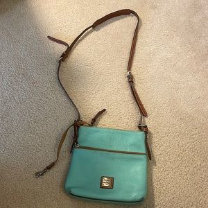 Dooney and Burke teal crossbody